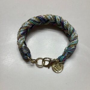 Kendra Scott Gold and Purple Braided Bracelet